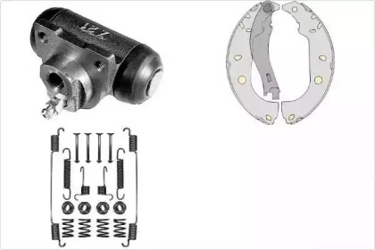 Комплект тормозов, барабанный тормозной механизм MGA K635124