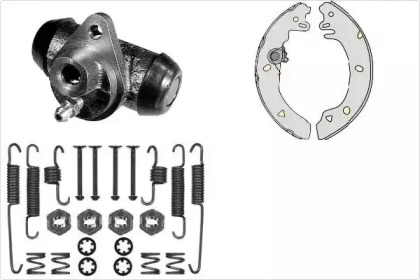 Комплект тормозов, барабанный тормозной механизм MGA K642495