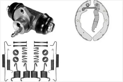 Комплект тормозов, барабанный тормозной механизм MGA K645564