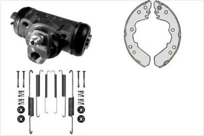 Комплект тормозов, барабанный тормозной механизм MGA K691577