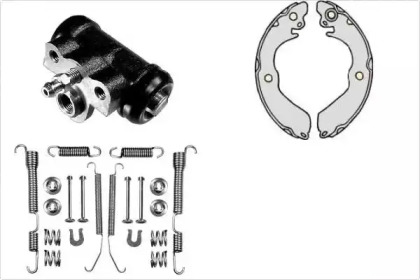 Комплект тормозов, барабанный тормозной механизм MGA K701337