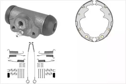 Комплект тормозов, барабанный тормозной механизм MGA K722855