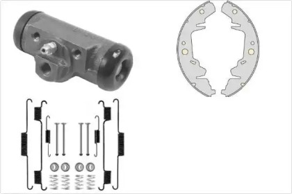 Комплект тормозов, барабанный тормозной механизм MGA K739840