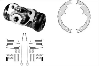 Комплект тормозов, барабанный тормозной механизм MGA K798821