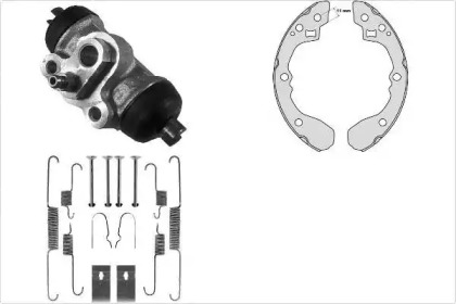 Комплект тормозов, барабанный тормозной механизм MGA K800941