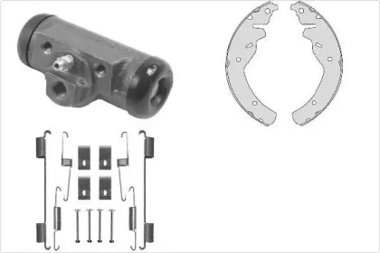 Комплект тормозов, барабанный тормозной механизм MGA K801840