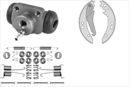 Комплект тормозов, барабанный тормозной механизм MGA K806270