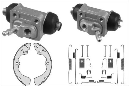 Комплект тормозов, барабанный тормозной механизм MGA K812971