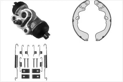 Комплект тормозов, барабанный тормозной механизм MGA K826941