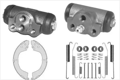 Комплект тормозов, барабанный тормозной механизм MGA K877847