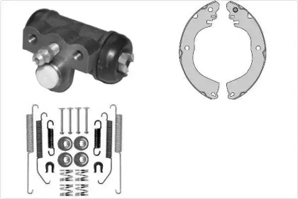 Комплект тормозов, барабанный тормозной механизм MGA K938967