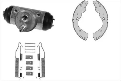 Комплект тормозов, барабанный тормозной механизм MGA K944893