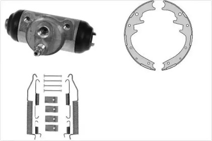 Комплект тормозов, барабанный тормозной механизм MGA K945893