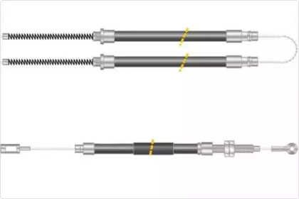 Трос, стояночная тормозная система MGA KC4021