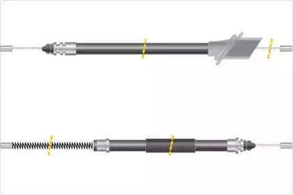 Трос, стояночная тормозная система MGA KC4052