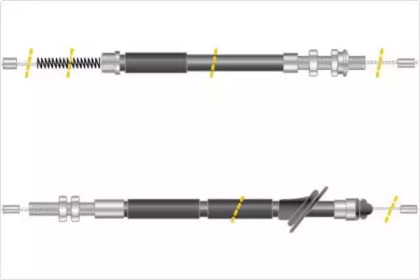Трос, стояночная тормозная система MGA KC4076