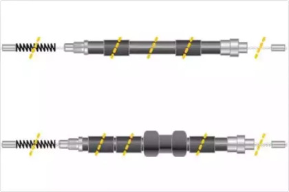 Трос, стояночная тормозная система MGA KC4107