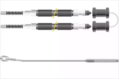 Трос, стояночная тормозная система MGA KC4124