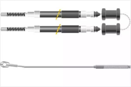 Трос, стояночная тормозная система MGA KC4125