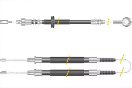 Трос, стояночная тормозная система MGA KC4162
