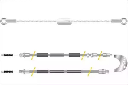 Трос, стояночная тормозная система MGA KC4198