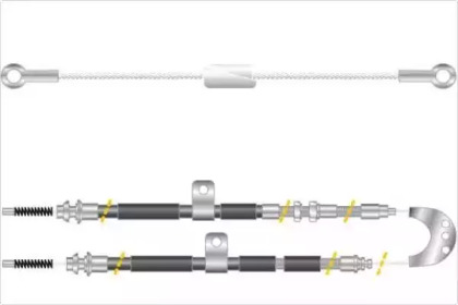 Трос, стояночная тормозная система MGA KC4205