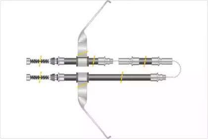 Трос, стояночная тормозная система MGA KC4232