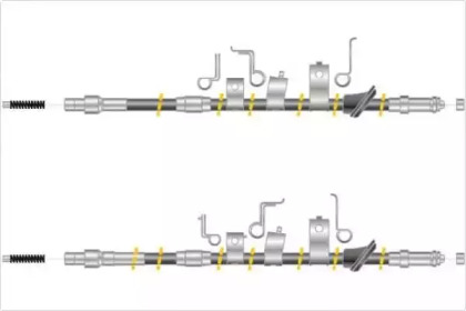 Трос, стояночная тормозная система MGA KC4248