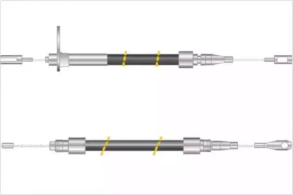 Трос, стояночная тормозная система MGA KC4266