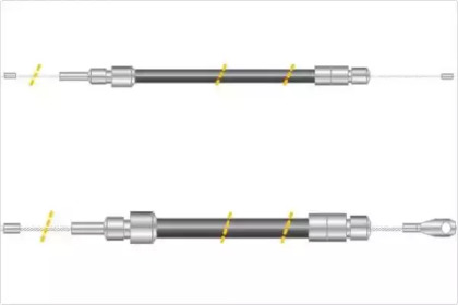 Трос, стояночная тормозная система MGA KC4268