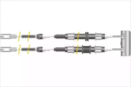 Трос, стояночная тормозная система MGA KC4290
