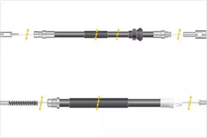 Трос, стояночная тормозная система MGA KC4338