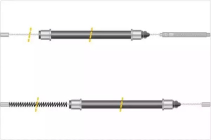 Трос, стояночная тормозная система MGA KC4340