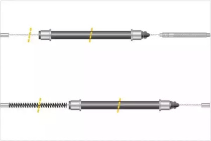 Трос, стояночная тормозная система MGA KC4343
