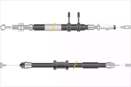 Трос, стояночная тормозная система MGA KC4482