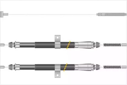 Трос, стояночная тормозная система MGA KC4560