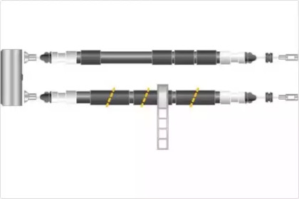 Трос, стояночная тормозная система MGA KC4622