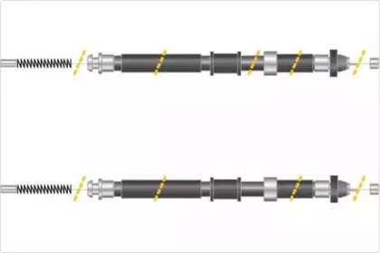 Трос, стояночная тормозная система MGA KC4642