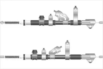 Трос, стояночная тормозная система MGA KC4657