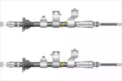 Трос, стояночная тормозная система MGA KC4680