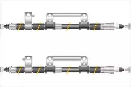 Трос, стояночная тормозная система MGA KC4682