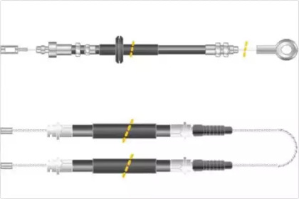 Трос, стояночная тормозная система MGA KC4722