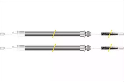 Трос, стояночная тормозная система MGA KC4762