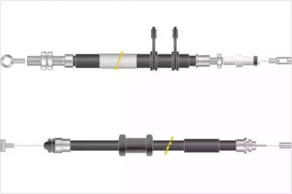Трос, стояночная тормозная система MGA KC4775