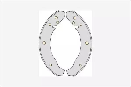 Комлект тормозных накладок MGA M547