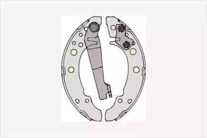 Комлект тормозных накладок MGA M585