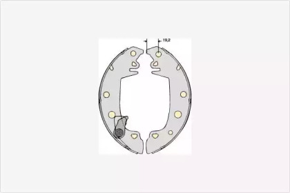 Комлект тормозных накладок MGA M604