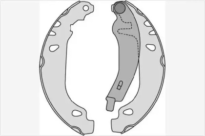Комлект тормозных накладок MGA M631