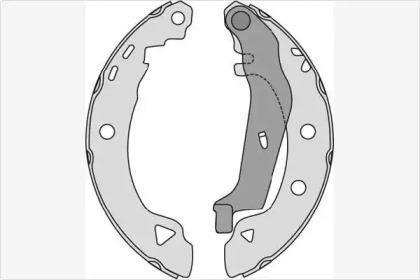 Комлект тормозных накладок MGA M638