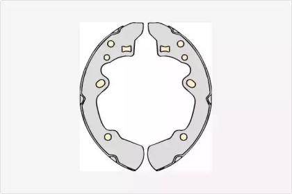 Комлект тормозных накладок MGA M655